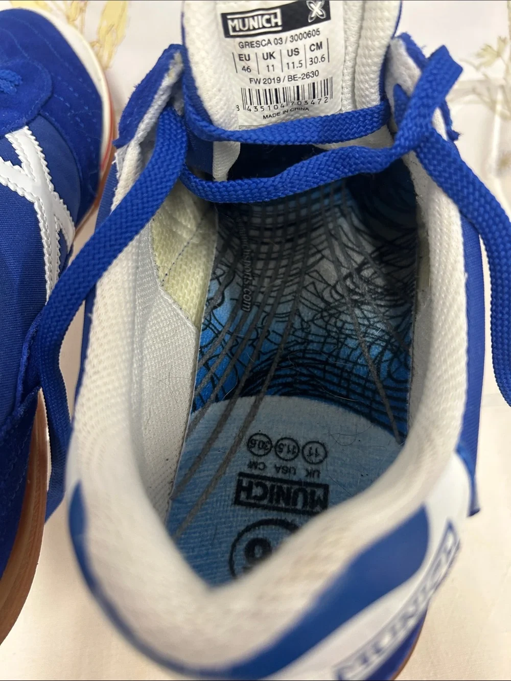 Men’s Blue Gresca Indoor Trainers